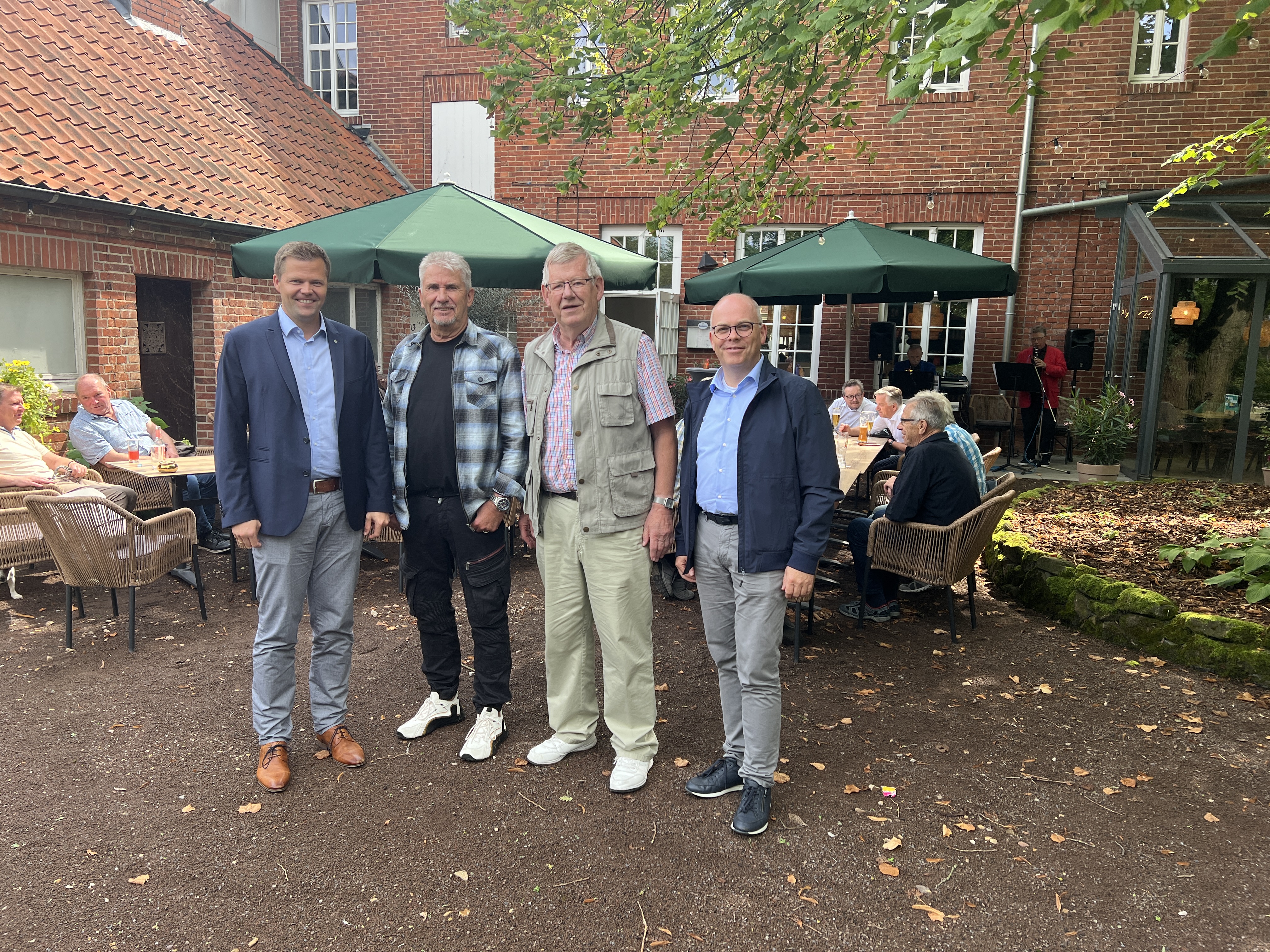Christian Fhner, Gnter Fiening, Andreas Lohle und Markus Silies sorgen fr eine gelungene Veranstaltung